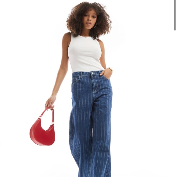 ASOS JJXX & Other Stories racer back tank top in white White Tank Top - Picture 2 of 5